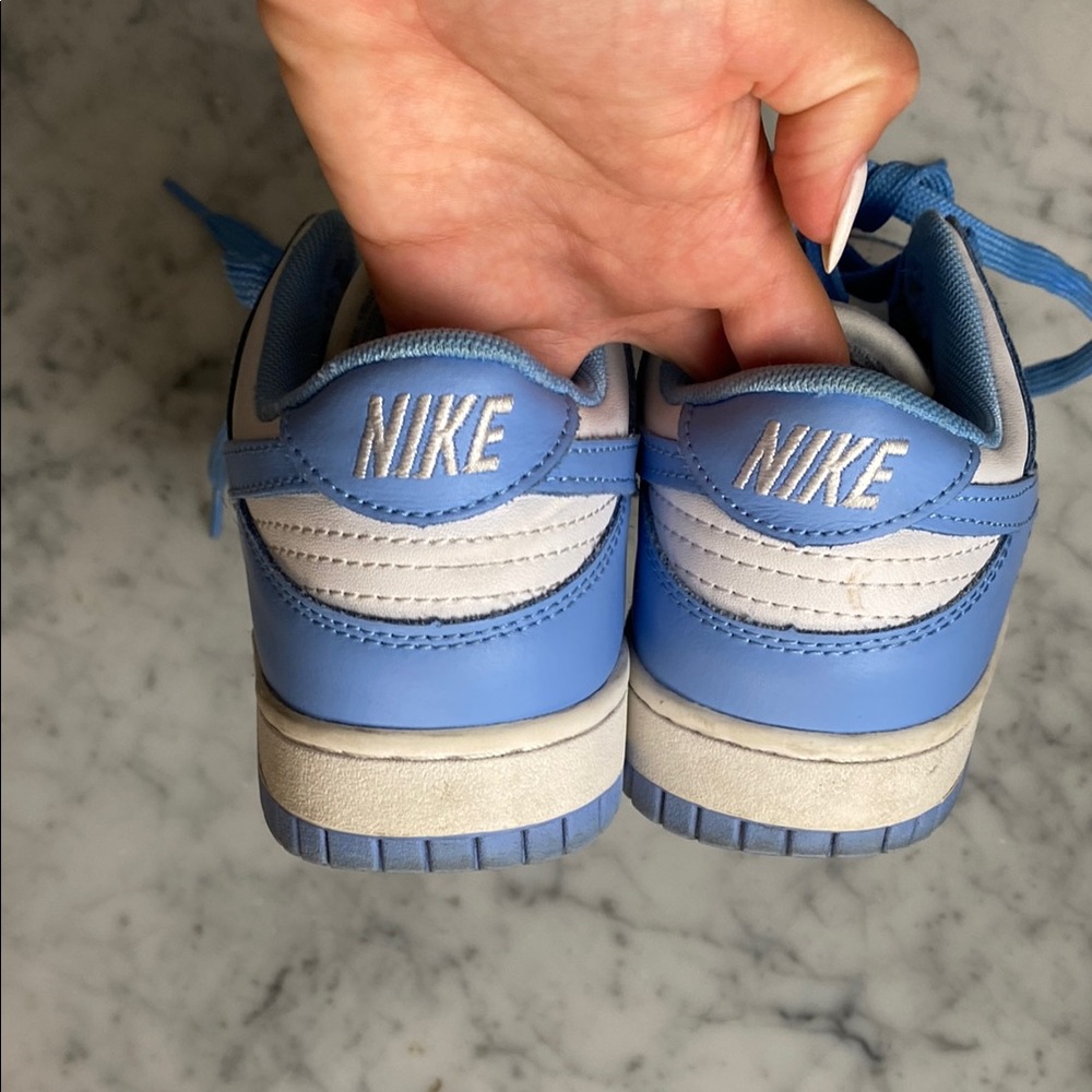 Nike Blue and White Dunk Sneakers Classic Design - Picture 3 of 8